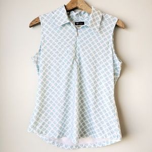 Greg Norman Sleeveless Polo Golf Shirt Play Dry
